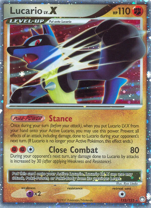 Lucario LV.X, Mysterious Treasures 122/123
