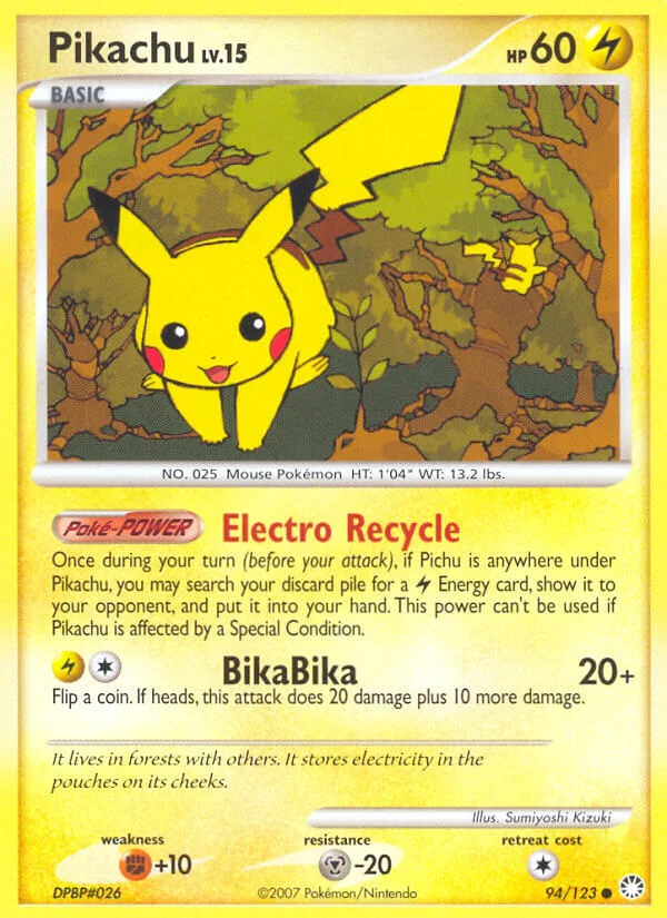 Pikachu, Mysterious Treasures 94/123