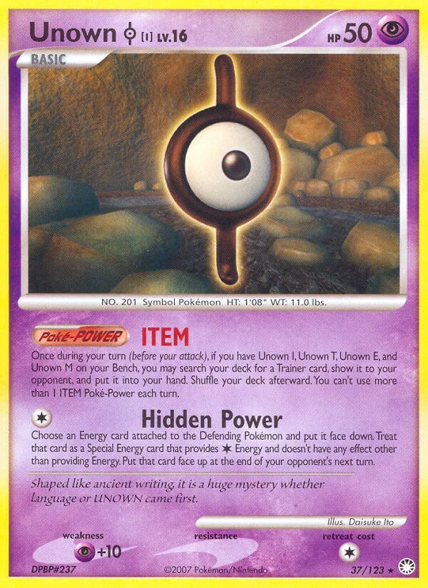 Unown I, Mysterious Treasures 37/123