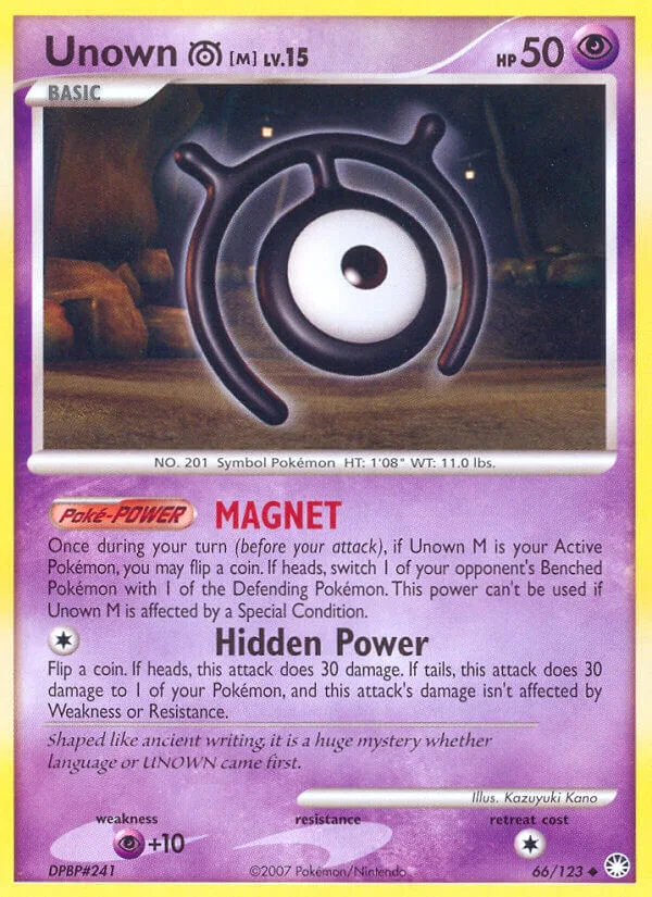 Unown M, Mysterious Treasures 66/123