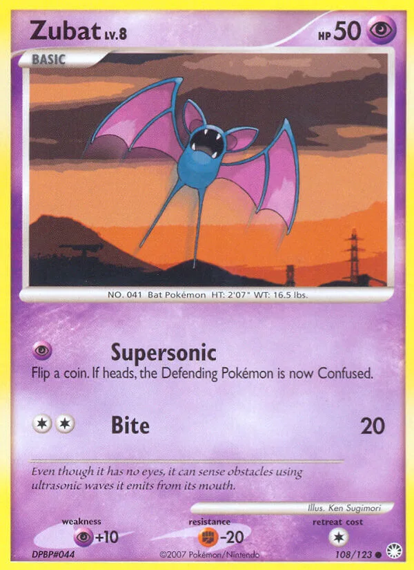 Zubat, Mysterious Treasures 108/123