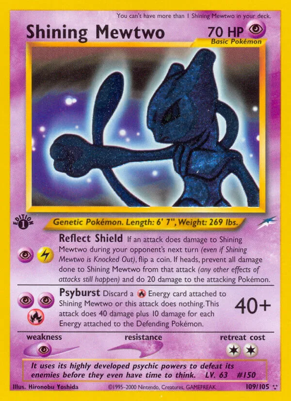Shining Mewtwo, Neo Destiny 109/105