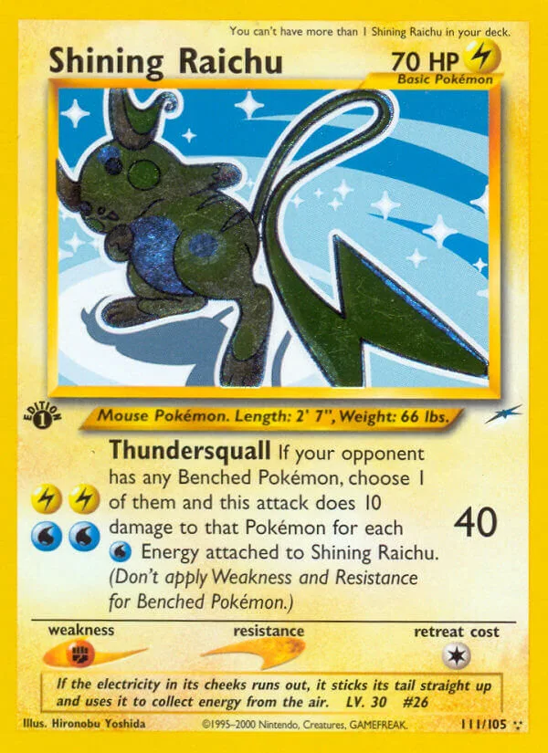 Shining Raichu, Neo Destiny 111/105