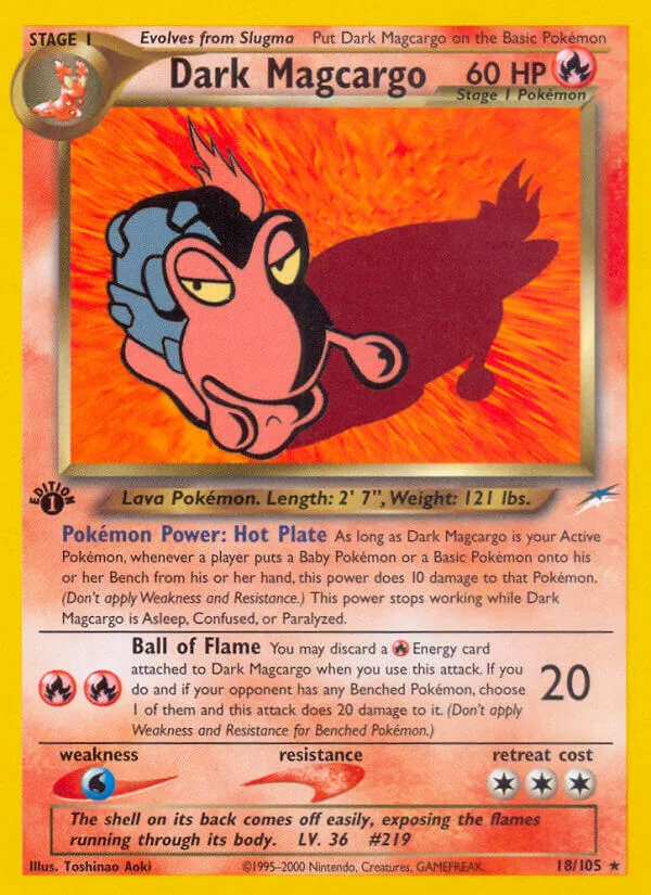 Dark Magcargo, Neo Destiny 18/105