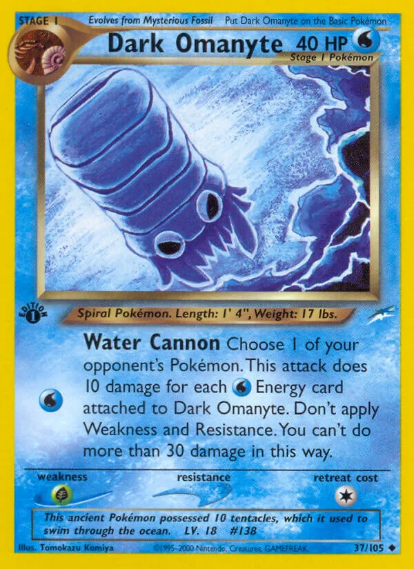 Dark Omanyte, Neo Destiny 37/105