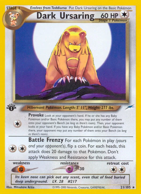 Dark Ursaring, Neo Destiny 21/105