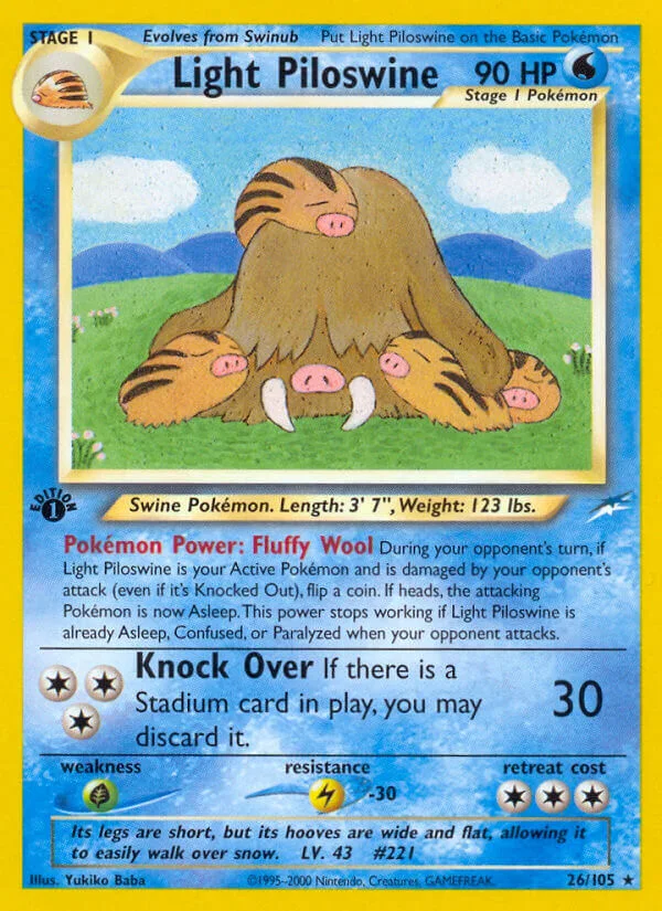 Light Piloswine, Neo Destiny 26/105