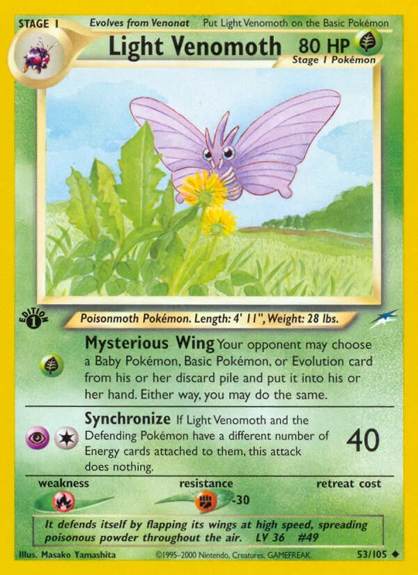 Light Venomoth, Neo Destiny 53/105