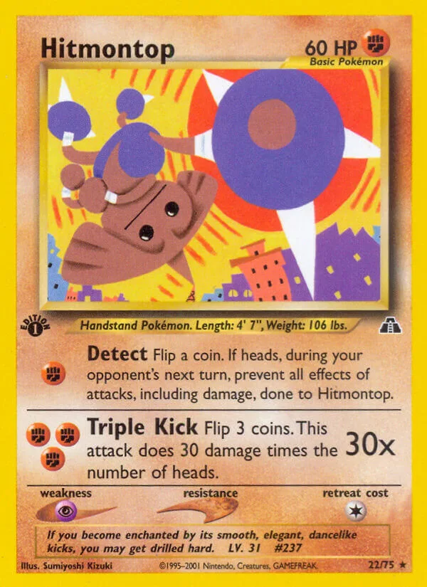 Hitmontop, Neo Discovery 22/75