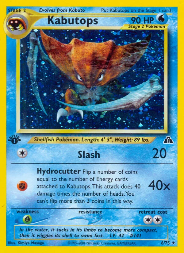Kabutops, Neo Discovery 6/75