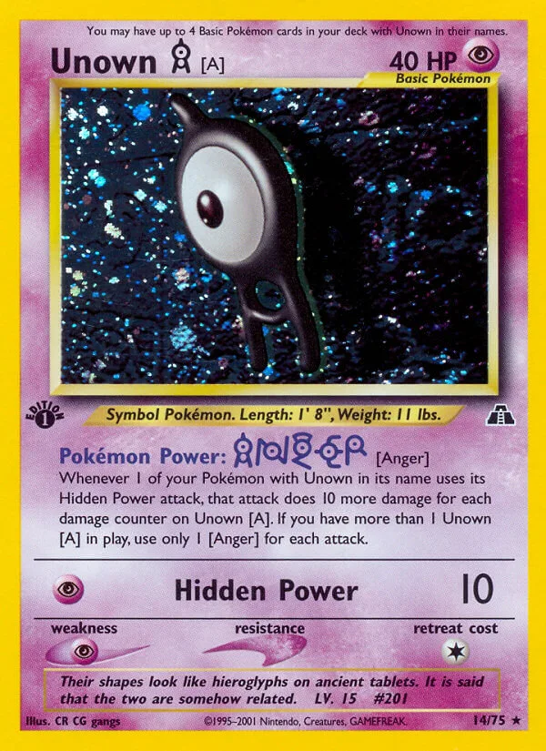 Unown A, Neo Discovery 14/75