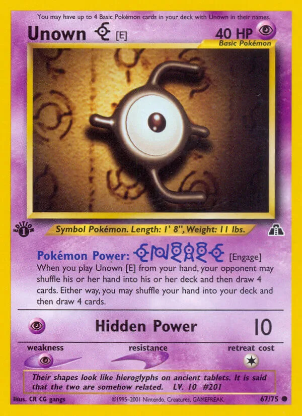 Unown E, Neo Discovery 67/75