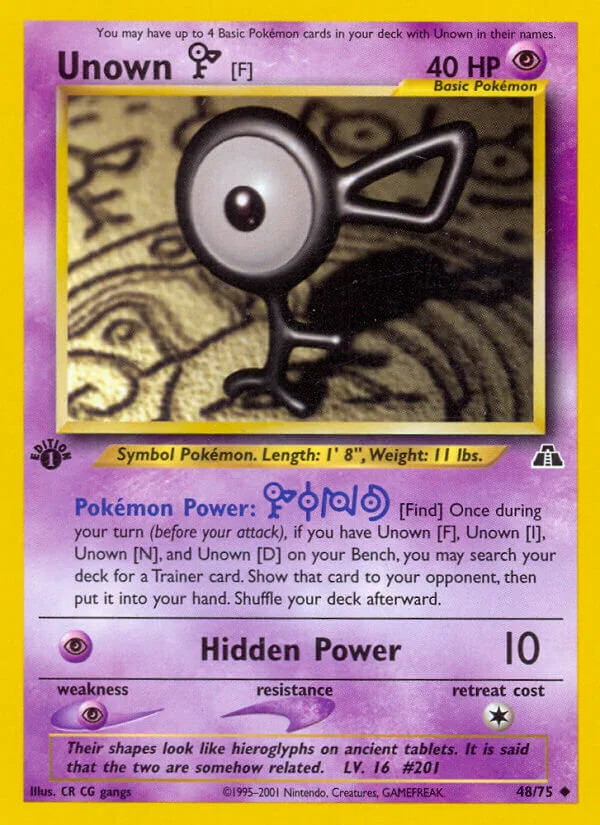 Unown F, Neo Discovery 48/75