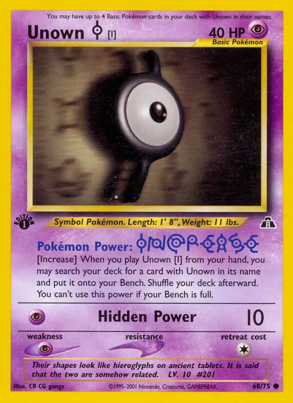 Unown I, Neo Discovery 68/75