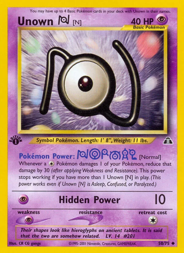 Unown N, Neo Discovery 50/75
