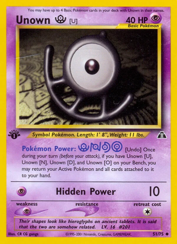 Unown U, Neo Discovery 51/75