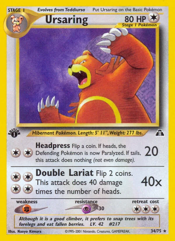 Ursaring, Neo Discovery 34/75