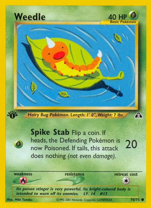 Weedle, Neo Discovery 70/75