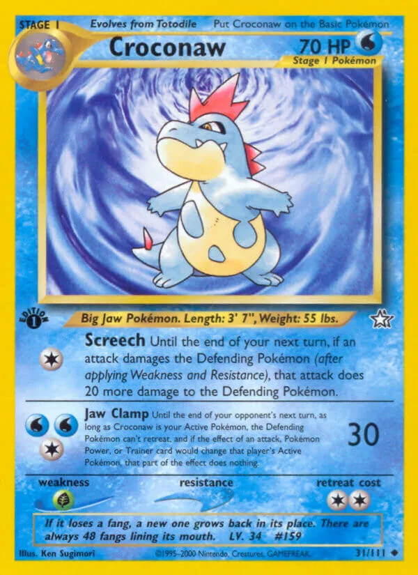 Croconaw, Neo Genesis 31/111