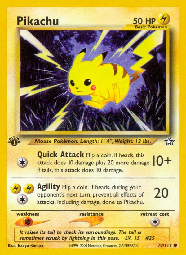 Pikachu, Neo Genesis 70/111