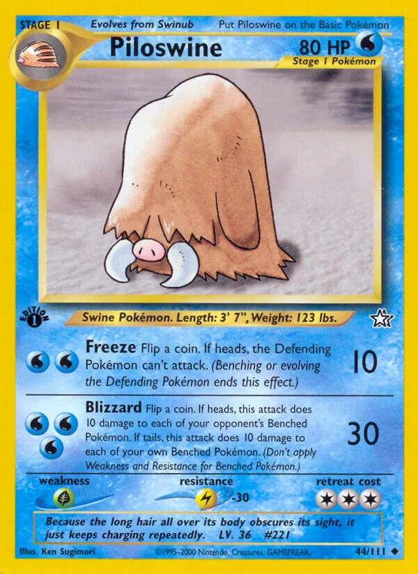 Piloswine, Neo Genesis 44/111