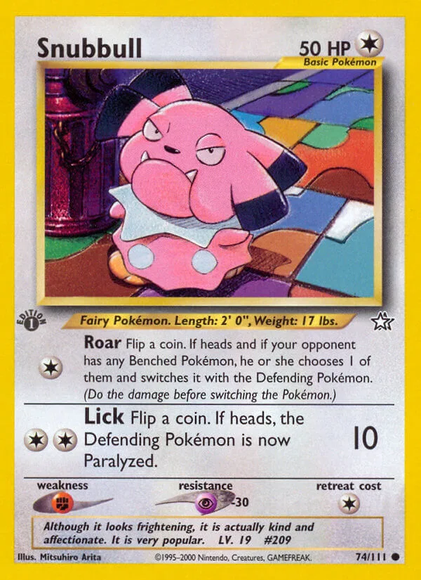 Snubbull, Neo Genesis 74/111
