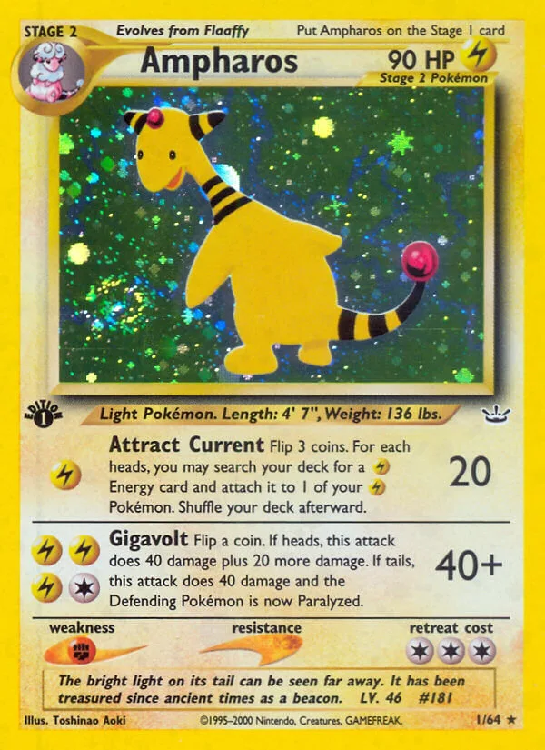 Ampharos, Neo Revelation 1/64