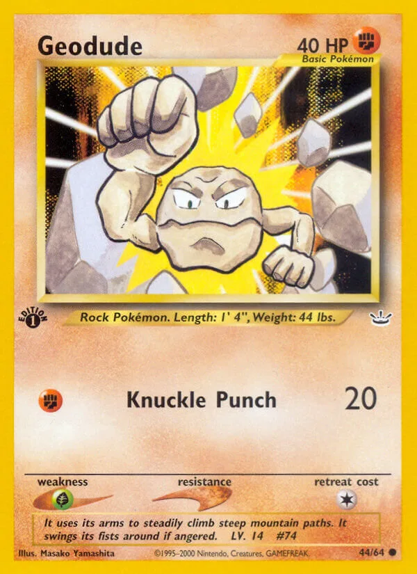 Geodude, Neo Revelation 44/64