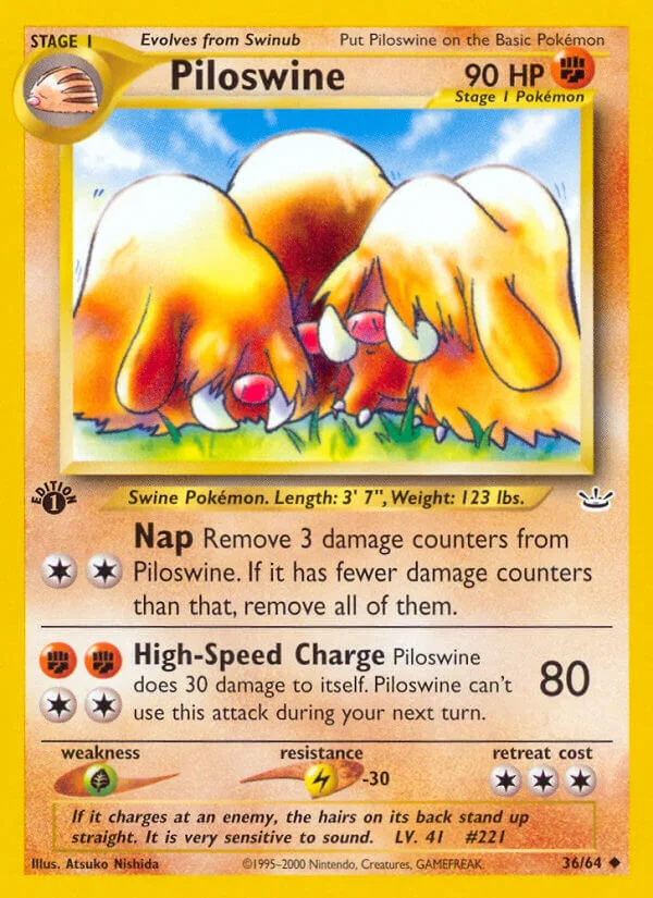 Piloswine, Neo Revelation 36/64