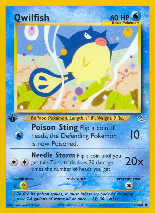 Qwilfish, Neo Revelation 49/64