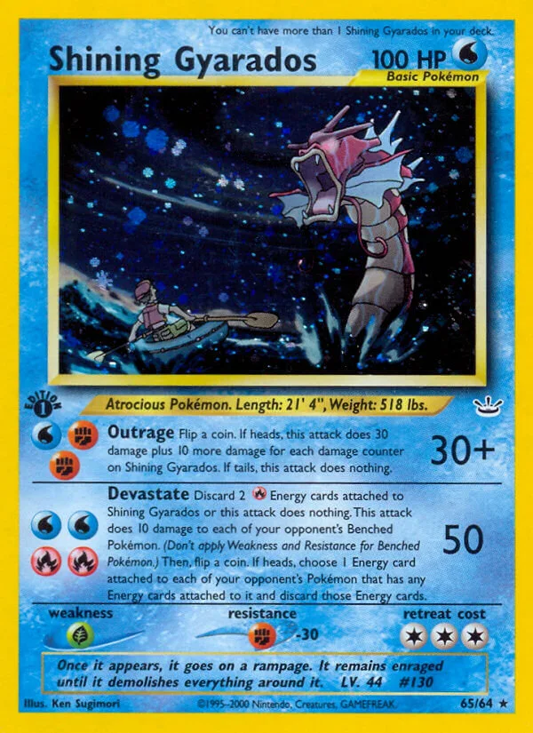 Shining Gyarados, Neo Revelation 65/64