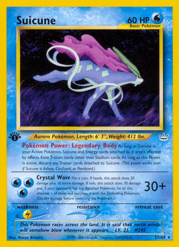 Suicune, Neo Revelation 27/64