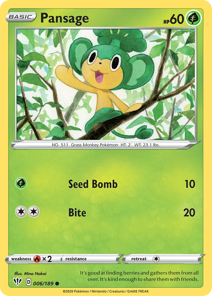 Pansage, Next Destinies 6/99