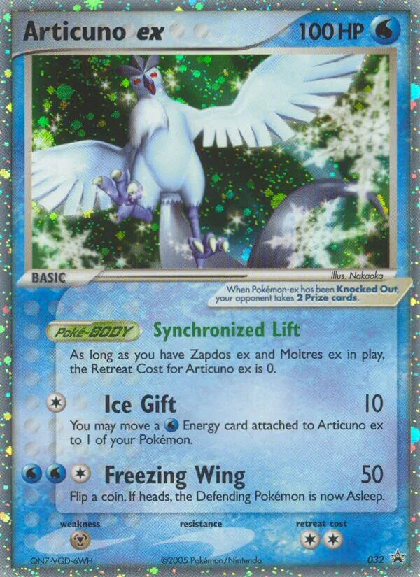 Articuno ex, Nintendo Black Star Promos 032
