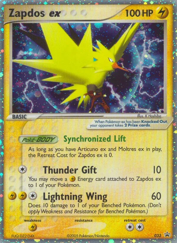 Zapdos ex, Nintendo Black Star Promos 033