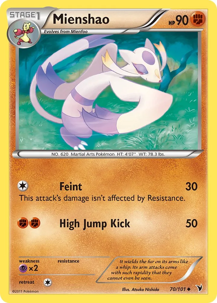 Mienshao, Noble Victories 70/101