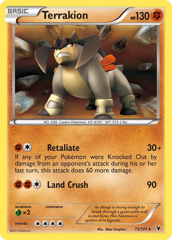 Terrakion, Noble Victories 73/101