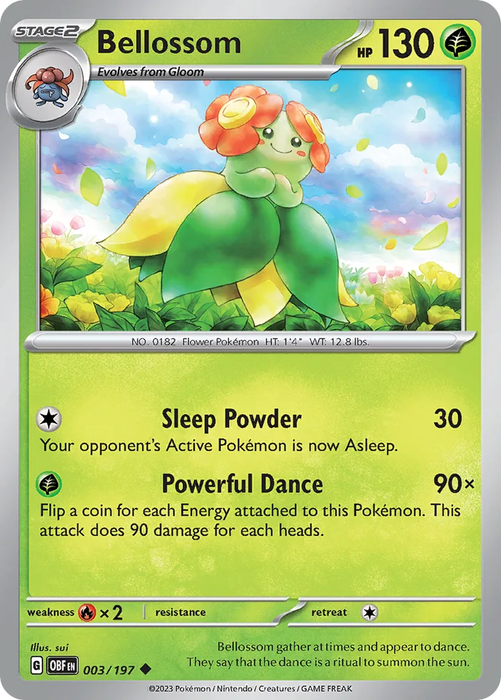 Bellossom, Obsidian Flames 003/197