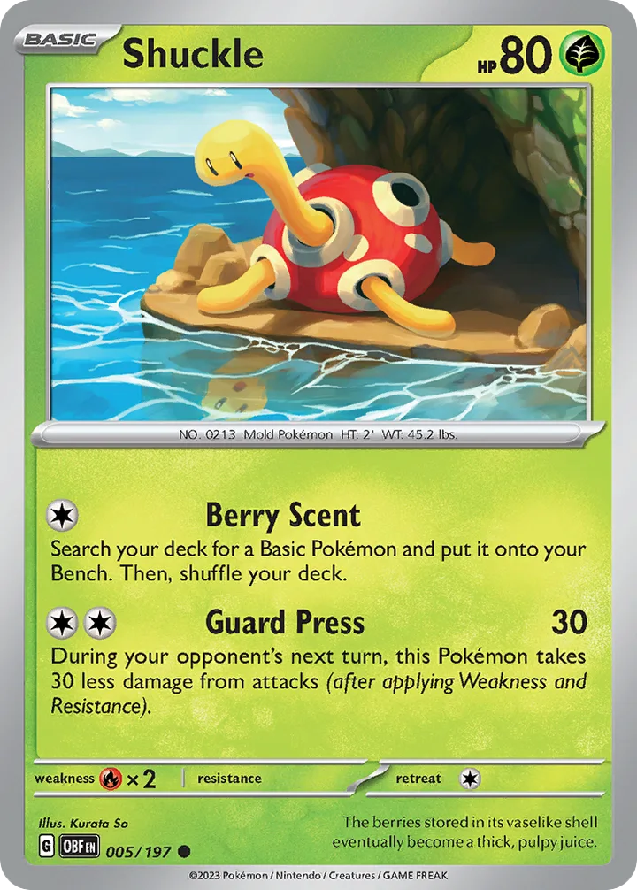 Shuckle, Obsidian Flames 005/197
