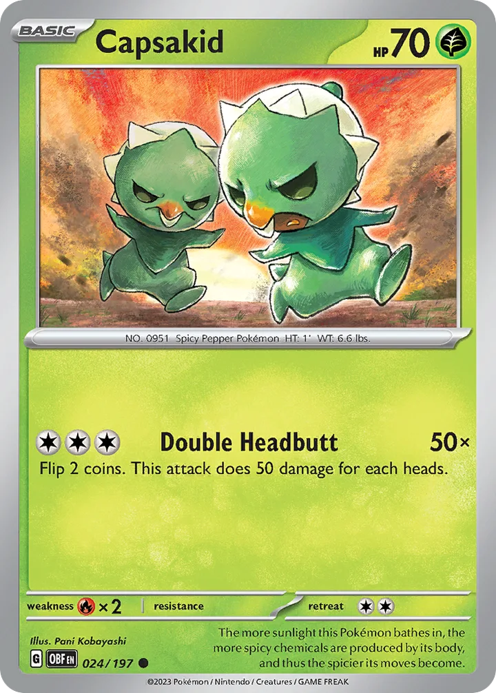 Capsakid, Obsidian Flames 024/197