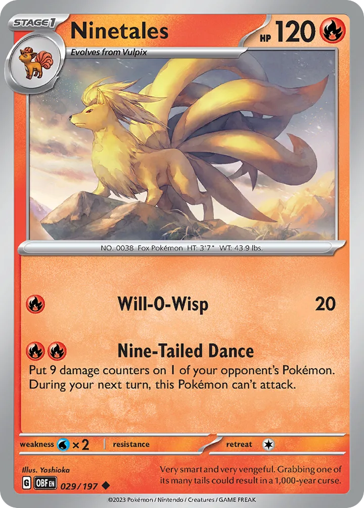 Ninetales, Obsidian Flames 029/197