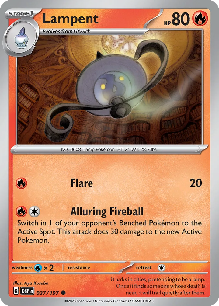 Lampent, Obsidian Flames 037/197