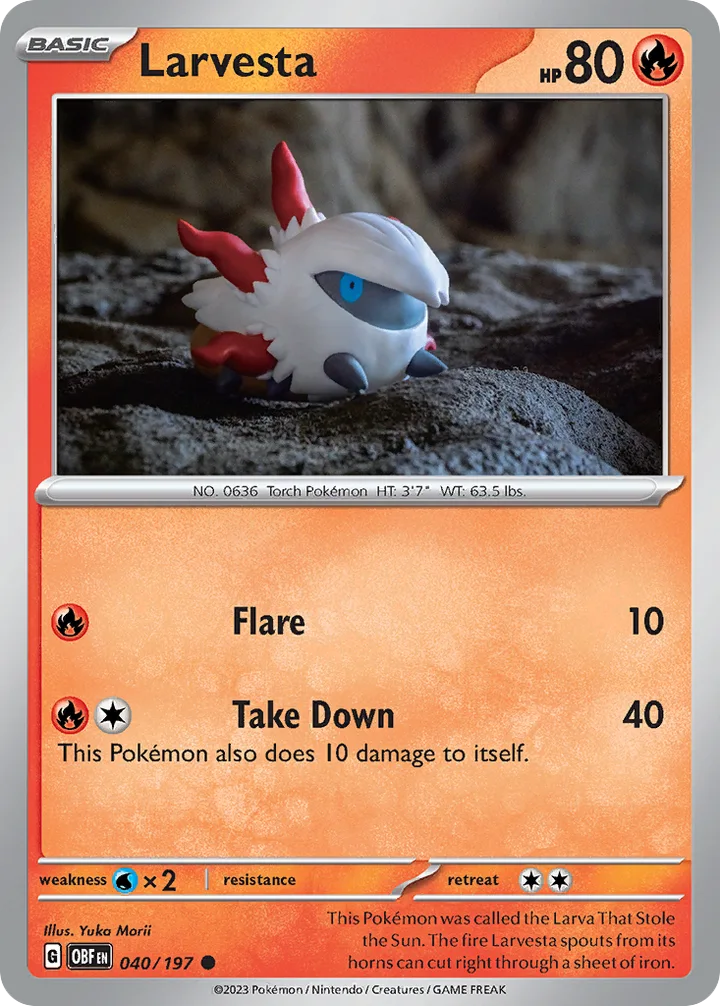 Larvesta, Obsidian Flames 040/197