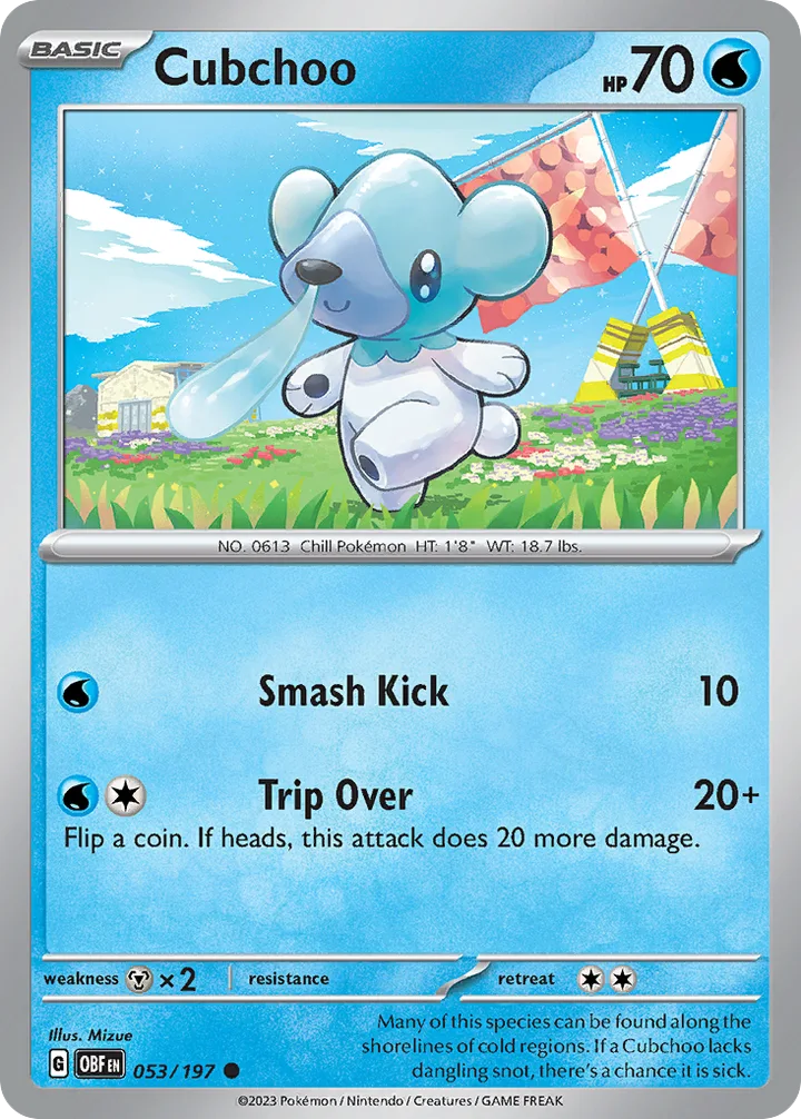 Cubchoo, Obsidian Flames 053/197