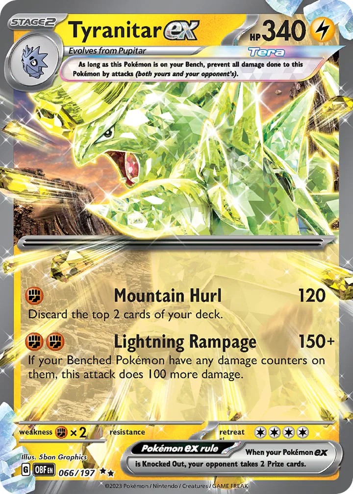 Tyranitar ex, Obsidian Flames 066/197