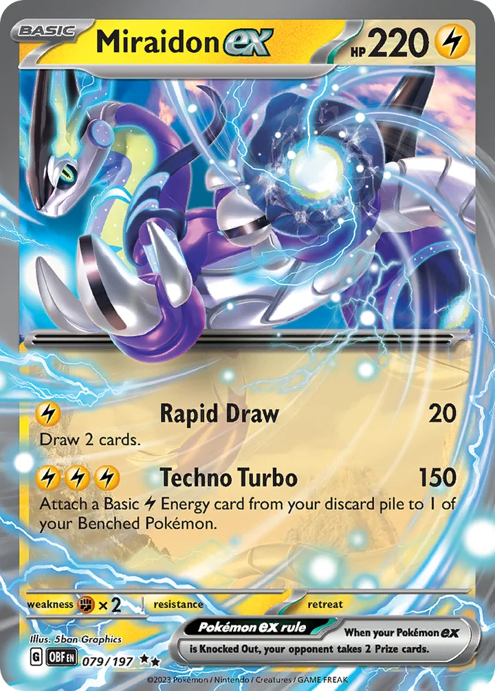 Miraidon ex, Obsidian Flames 079/197