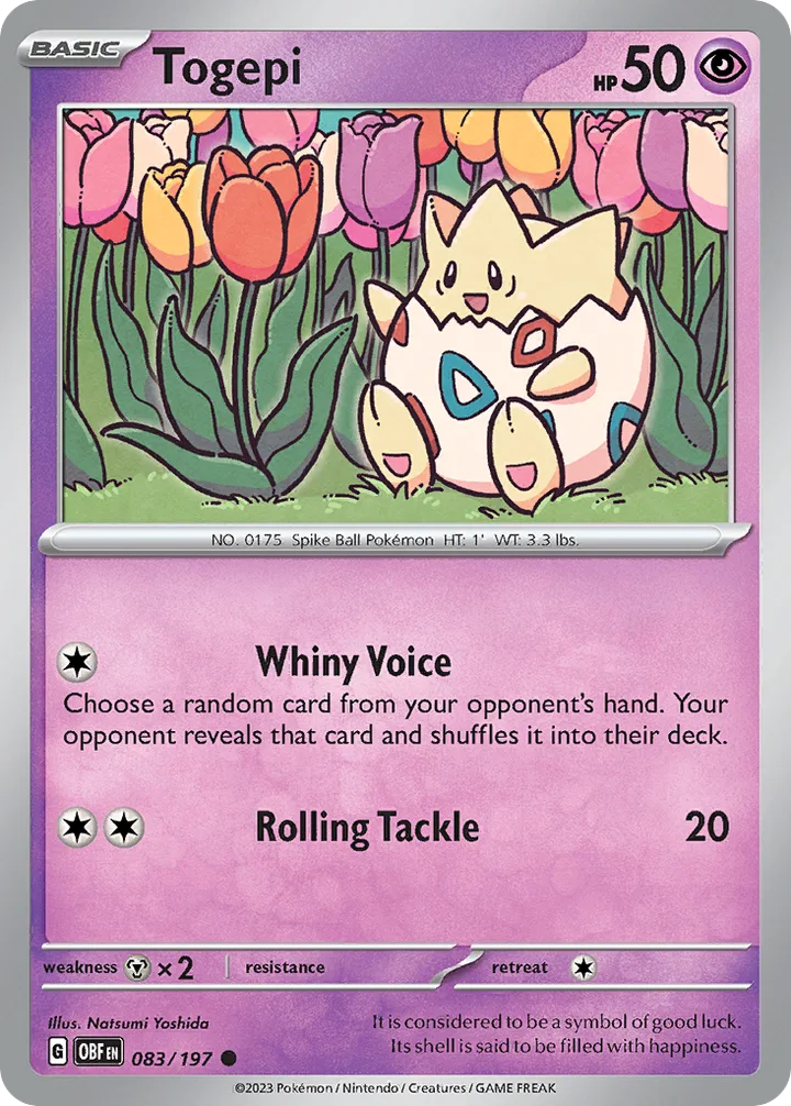Togepi, Obsidian Flames 083/197