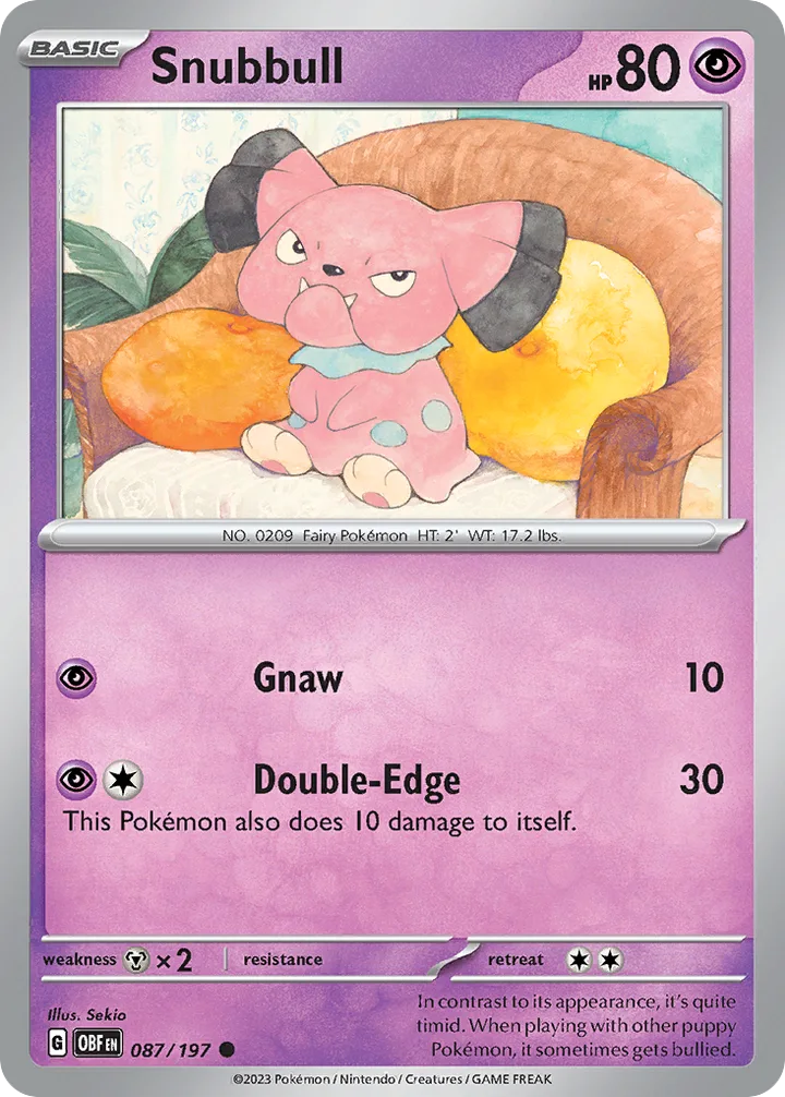 Snubbull, Obsidian Flames 087/197