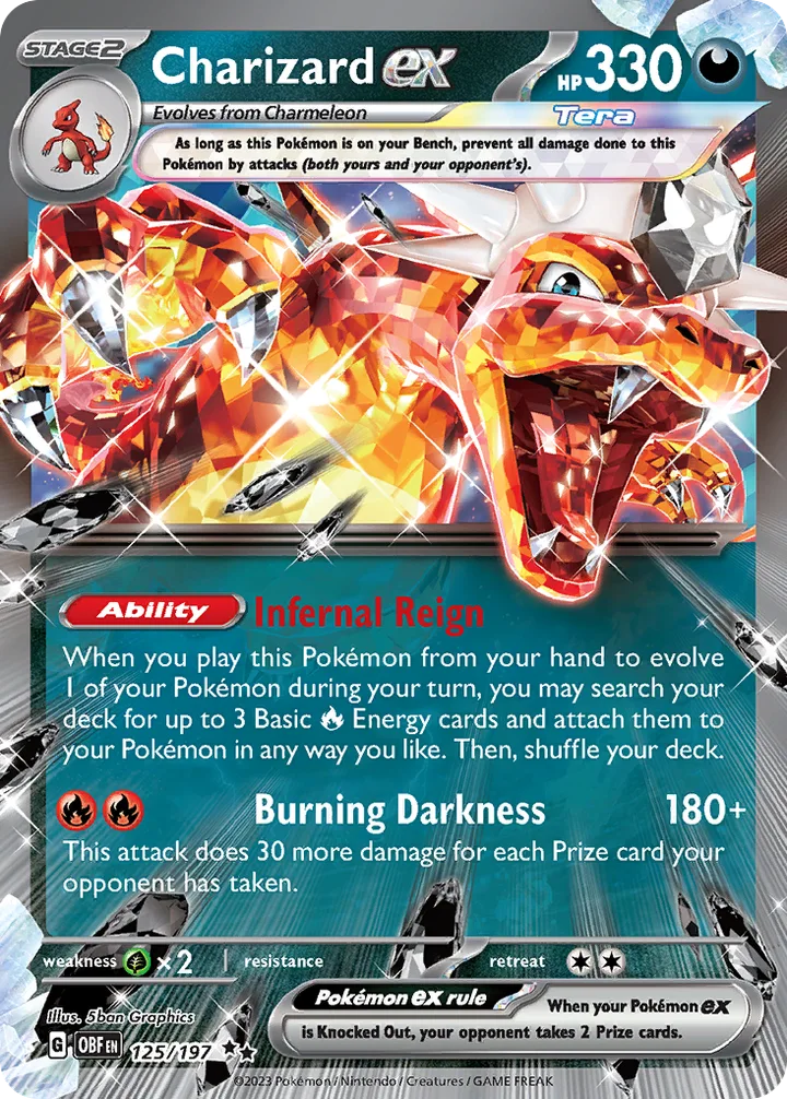 Charizard ex, Obsidian Flames 125/197