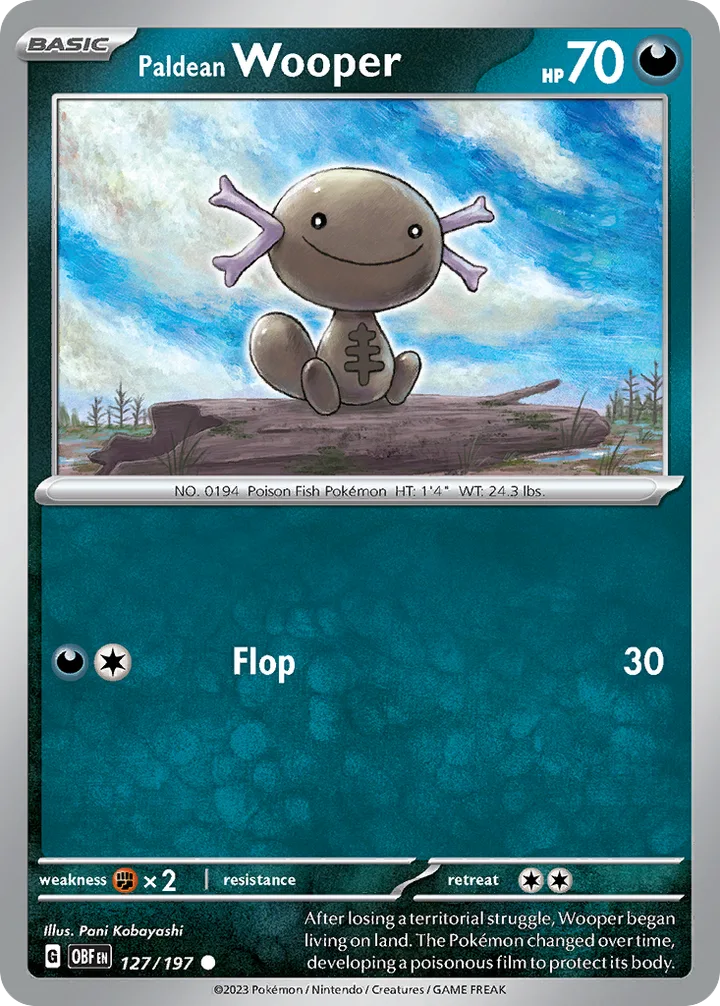 Paldean Wooper, Obsidian Flames 127/197